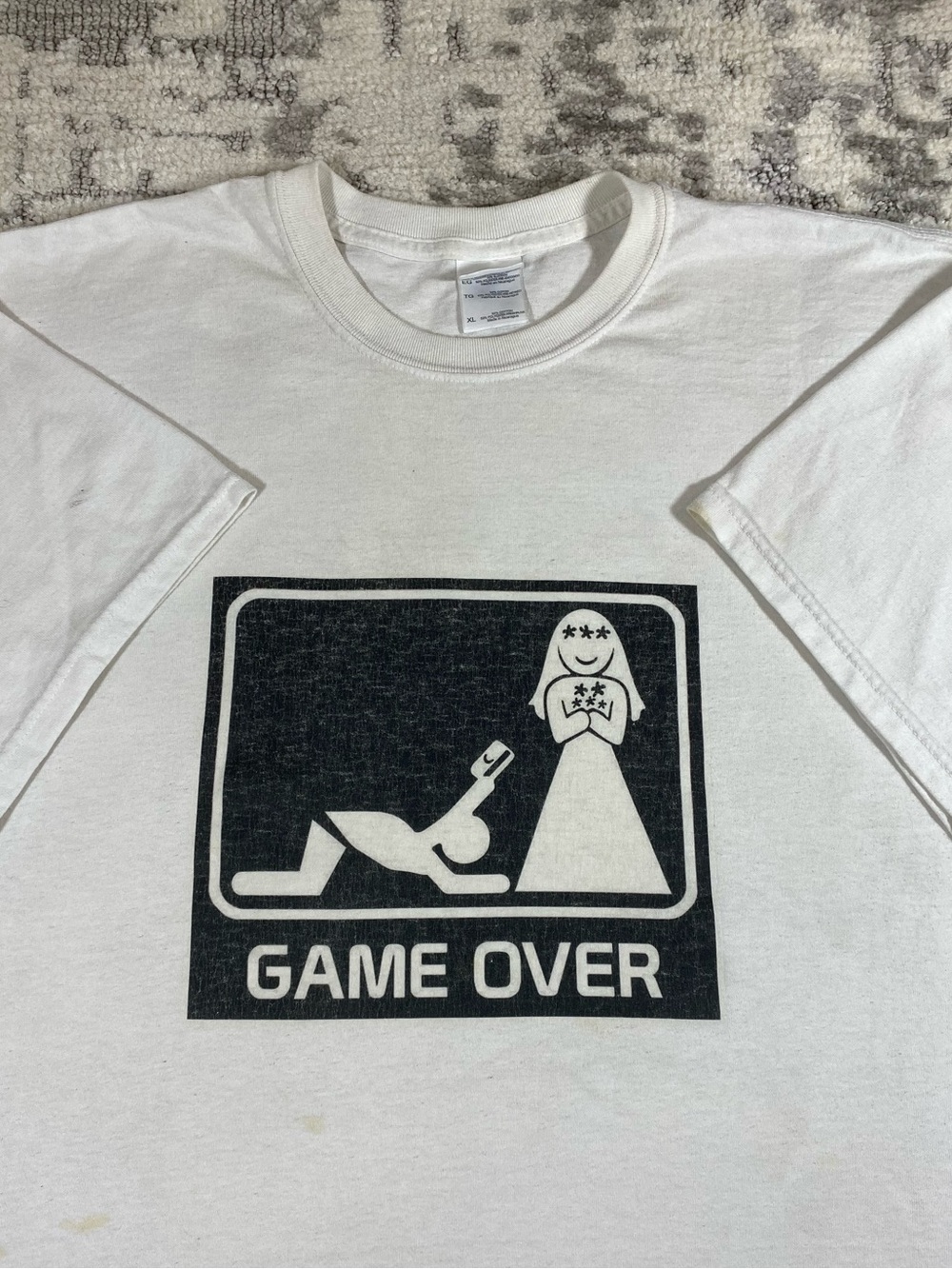 Vintage Game Over Marriage Tee Shirt